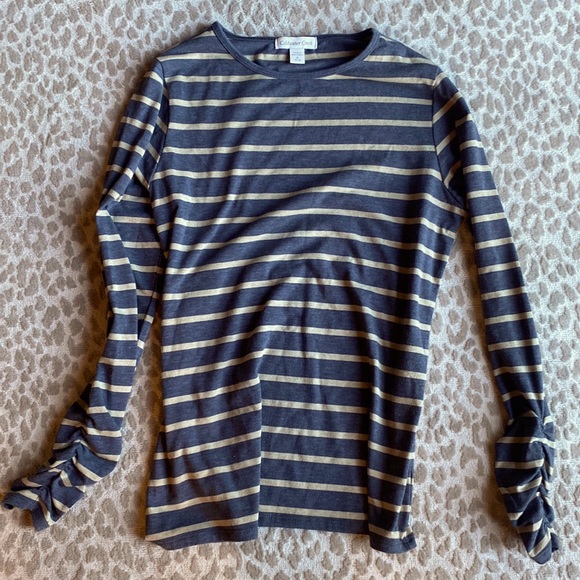 Coldwater Creek Tops - Coldwater Creek Striped Long-Sleeved Shirt, size M